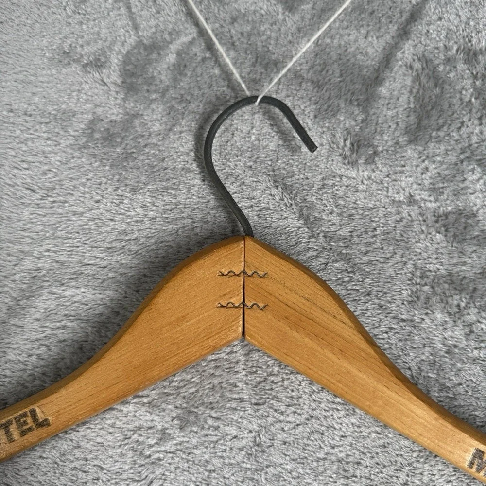 Vintage Wood Hanger Windsor Hotel Montreal Canada‎ Advertising Clothes Storage
